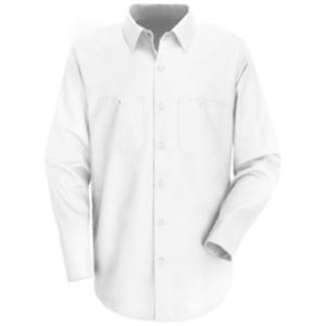 White 100% Wrinkle Resistant Cotton Work Shirt