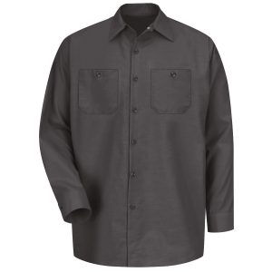 Red Kap Charcoal Industrial Long Sleeve Work Shirt