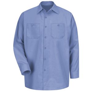 Red Kap Light Blue Long Sleeve Industrial Work Shirt