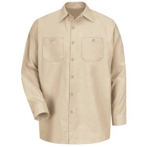 Red Kap Light Tan Long Sleeve Industrial Work Shirt