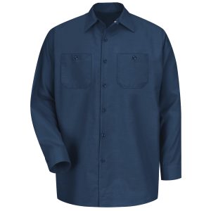 Red Kap Navy Long Sleeve Industrial Work Shirt