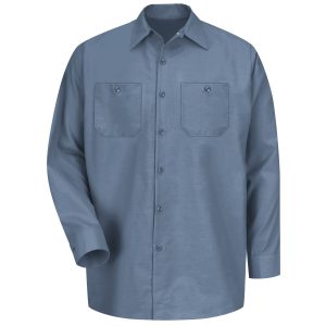 Red Kap Postman Blue Long Sleeve Industrial Work Shirt